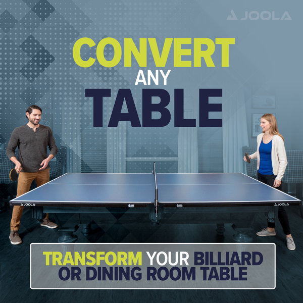 JOOLA Table Tennis Conversion Top Full Sized MDF Ping Pong Table Top